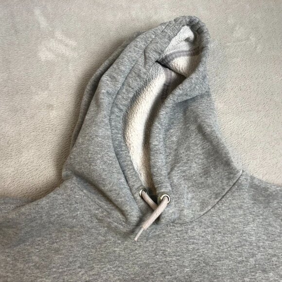 Carhartt Mens Hoodie Sweatshirt Large Pullover Drawstring Cozy Fleece Gray Flaw - Picture 9 of 15